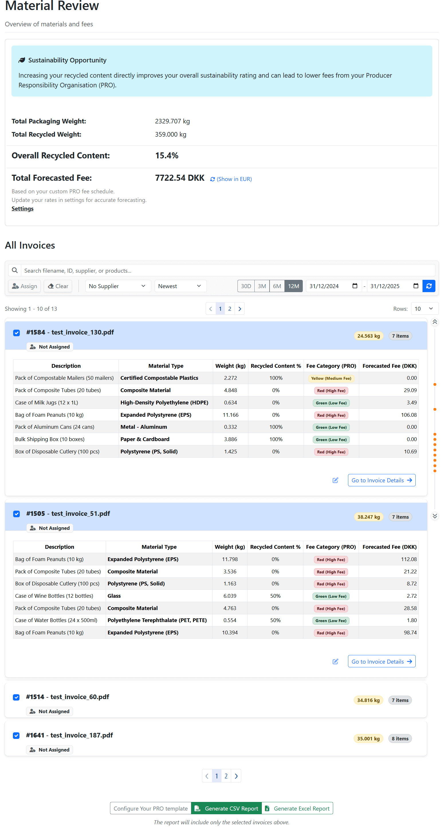 Material Review Workspace